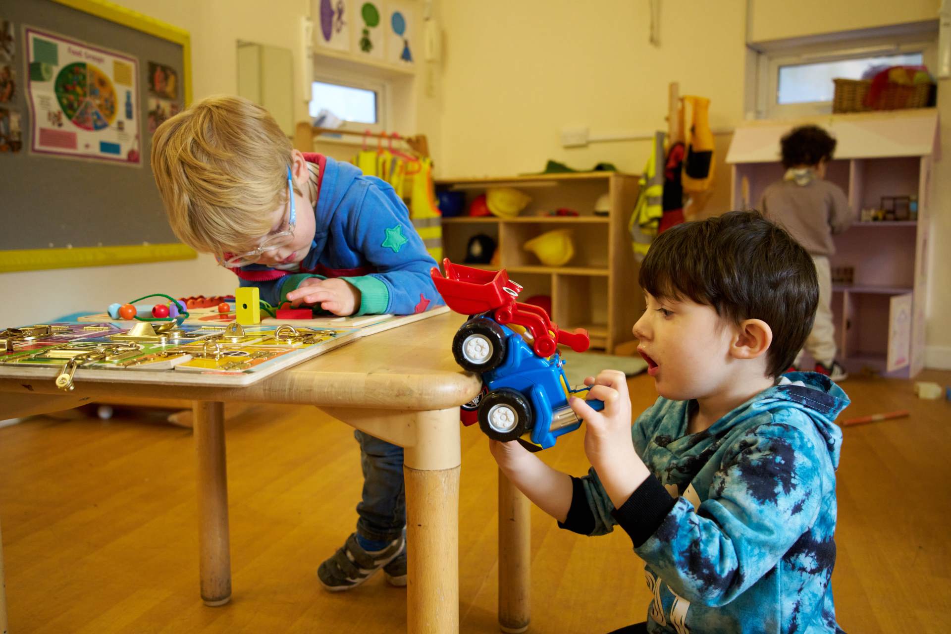 Toddlers playing